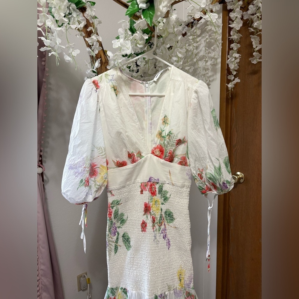Amanda Uprichard White Floral Maxi Dress 🌼 - Picture 2 of 5